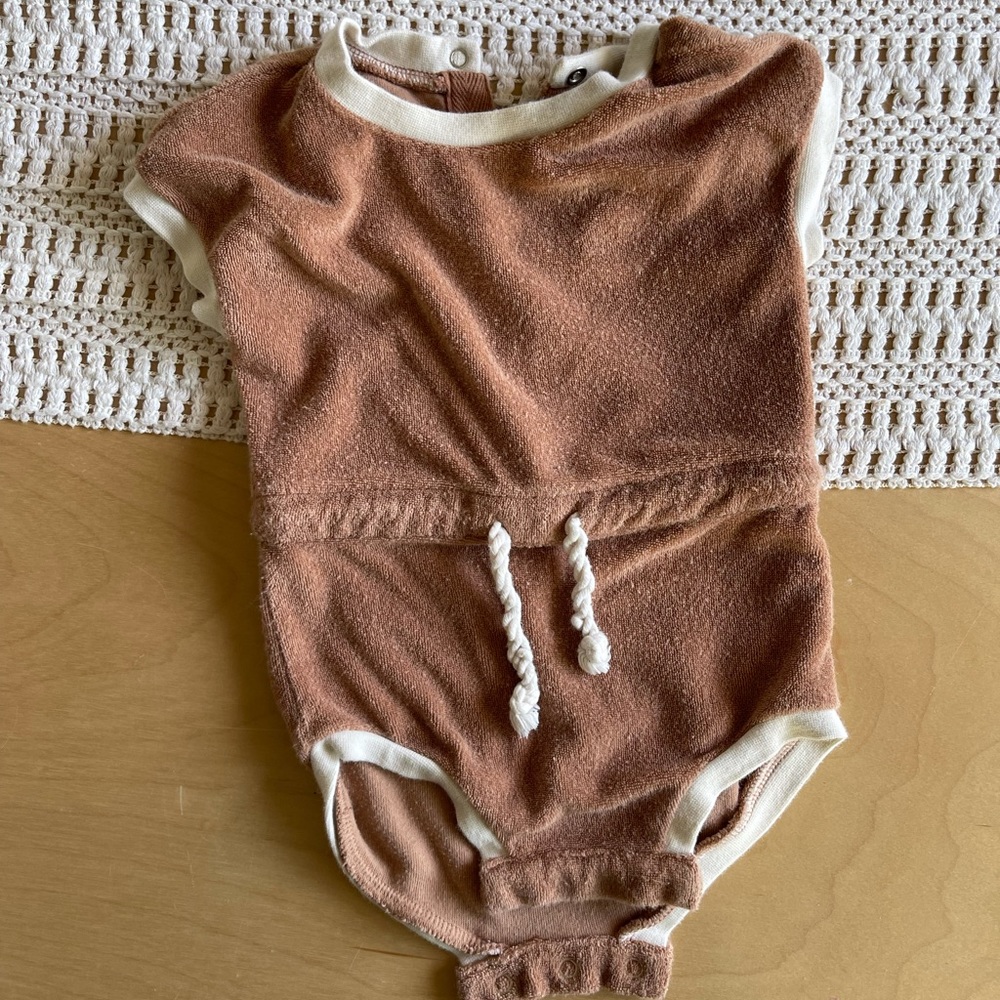 quincy mae terry cloth romper